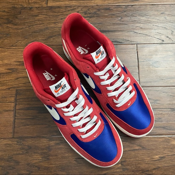 Nike Air Force 1 Barber shop Red and blue scissors Sneakers - Picture 2 of 9